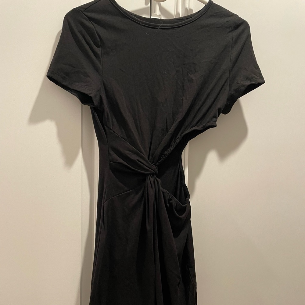 Short black cut out dress